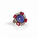 Baavri Ruby & Diamond Statement Ring