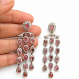 Indira Raje Pink Tourmaline Earrings