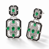 Mayasabha Emerald Chamber Diamond Earrings