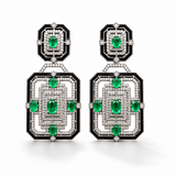 Mayasabha Emerald Chamber Diamond Earrings
