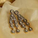 Paro Vilasini Diamond And Polki Dangler Earrings