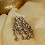 Paro Vilasini Diamond And Polki Dangler Earrings