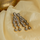 Paro Vilasini Diamond And Polki Dangler Earrings