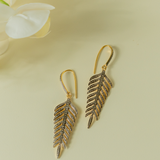 Sutra Pankh Diamond Drop Earrings