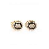 Swarn Oval Shape Diamond Polki Studs