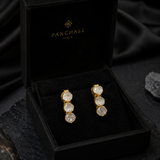 Swarn Classic Three Layer Polki Diamond Stud